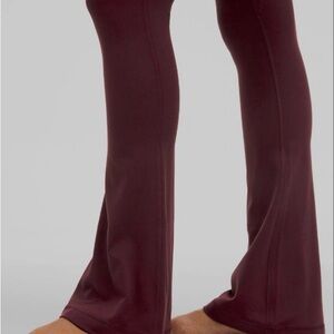 lululemon athletica Burgundy Flare Leggings